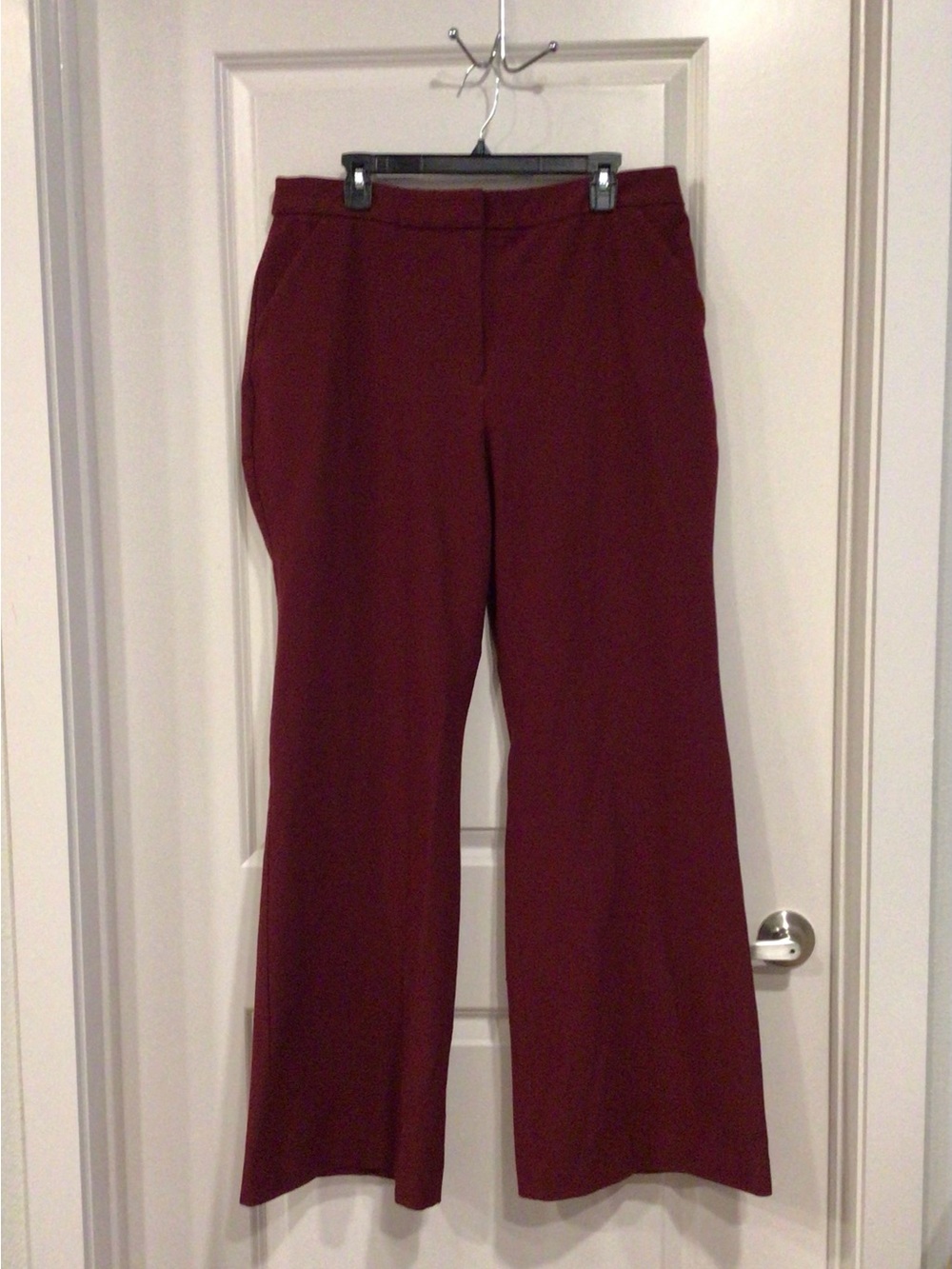 Express Burgundy Editor Trouser Pants
